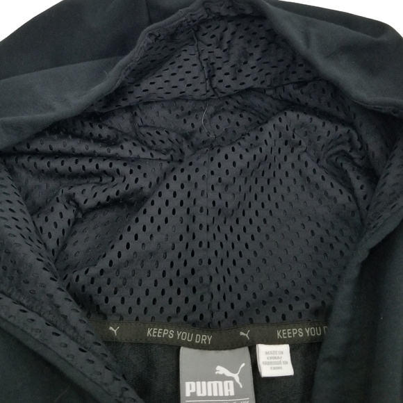 Puma Training Urban Cropped Hoodie Black and White Women's Size Medium - Picture 8 of 15